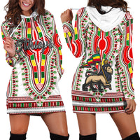 Ethiopia Hoodie Dress Dashiki White Style LT6 - Wonder Print Shop