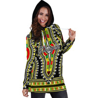 Ethiopia Hoodie Dress Dashiki Black Style LT6 - Wonder Print Shop