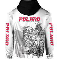 Poland Football Eagles Sporty Style Hoodie - Wonder Print Shop