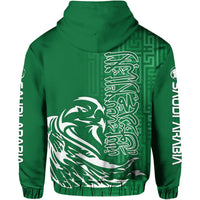Saudi Arabia Football Falcon Bird And Arabic Text Hoodie - Wonder Print Shop