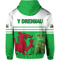 Wales Football Qatar 2022 Hoodie Cymru Coat of Arms - Wonder Print Shop