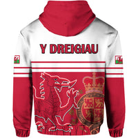 Wales Football Qatar 2022 Cymru Coat of Arms Red Hoodie - Wonder Print Shop