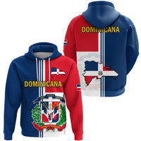 Dominican Republic Hoodie Coat Of Arms And Flag Map - Wonder Print Shop