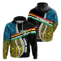Custom Vanuatu Torba Province Hoodie Torba Flag Polynesian Pattern - Wonder Print Shop