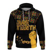 Juneteenth Tribal Pattern Hoodie Freedom Day - Wonder Print Shop