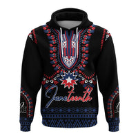 Juneteenth Dashiki Personalised Hoodie Freedom United - Wonder Print Shop