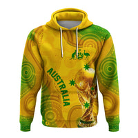 Personalised Australia Soccer WC 2022 Hoodie Aboriginal Socceroos - Wonder Print Shop