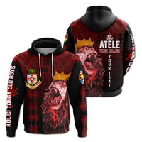 Custom Kolisi Tonga Atele Old Boys Hoodie Red Lions - Wonder Print Shop