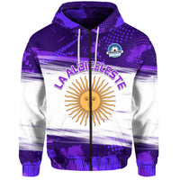 Argentina Sol de Mayo La Albiceleste Flag Style Hoodie Purple - Wonder Print Shop