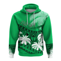 Custom Fiji Day Hoodie Flying Fijians Masi Kesa Style - Green - Wonder Print Shop