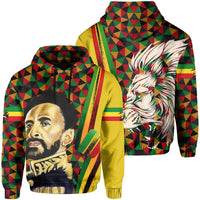 African Hoodie Ethiopia Haile Selassie Hoodie Lion of Judah - Wonder Print Shop