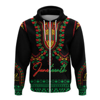 Juneteenth Dashiki Personalised Hoodie Freedom United Pan African Flag - Wonder Print Shop