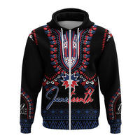 Juneteenth Dashiki Personalised Hoodie Freedom United - Wonder Print Shop