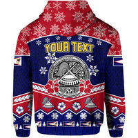 Custom American Samoa Tribal Polynesian Christmas Vibe Hoodie - Wonder Print Shop