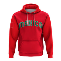 Custom Baseball 2023 Mexico Hoodie Red Style LT6 - Wonder Print Shop