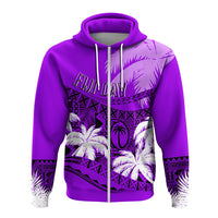 Custom Fiji Day Hoodie Flying Fijians Masi Kesa Style - Violet - Wonder Print Shop