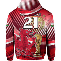 Custom Wales Football Champions Qatar 2022 Sport Style Hoodie Red - Wonder Print Shop