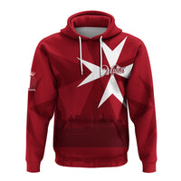 Custom Malta Valletta Skyline Hoodie Maltese Cross - Wonder Print Shop