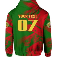 Custom Portugal Football Hoodie Dragon of Royal Arms During The Reign of Queen Maria II - Wonder Print Shop