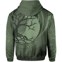 Celtic Tree of Life with Wolf SpiriHoodie Crescent Crann Bethadh - Wonder Print Shop