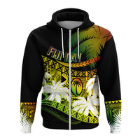Custom Fiji Day Hoodie Flying Fijians Masi Kesa Style - Reggae - Wonder Print Shop