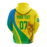Custom Brazil Hoodie Football 2022 Pentacampe o - Wonder Print Shop