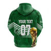 Custom Saudi Arabia Football 2022 Hoodie Green Falcons - Wonder Print Shop