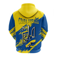 Ukraine Hoodie Slava Ukraini Grunge Style - Wonder Print Shop
