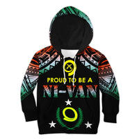 Vanuatu Proud To Be A Ni-Van - Polynesian Pattern KID Hoodie - Penama Province - Wonder Print Shop