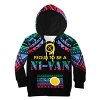 Vanuatu Proud To Be A Ni-Van - Polynesian Pattern KID Hoodie - Shefa Province - Wonder Print Shop