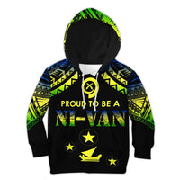 Vanuatu Proud To Be A Ni-Van - Polynesian Pattern KID Hoodie - Malampa Province - Wonder Print Shop
