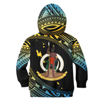 Vanuatu Proud To Be A Ni-Van - Polynesian Pattern KID Hoodie - Sanma Province - Wonder Print Shop