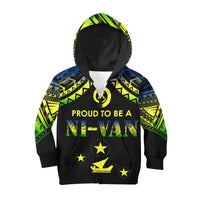 Vanuatu Proud To Be A Ni-Van - Polynesian Pattern KID Hoodie - Malampa Province - Wonder Print Shop
