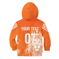 Personalised Netherlands World Cup 2022 Hoodie KID Oranje Lions - Wonder Print Shop
