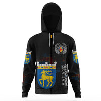 Custom Viking land Flag and Map Gaiter Hoodie style Viking Geri and Freki RLT12 - Wonder Print Shop