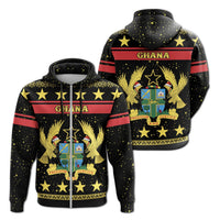 African Hoodie Ghana Christmas Zip Hoodie - Wonder Print Shop