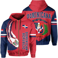 Dominican Republic Baseball Team Hoodie Zip - Wonder Print Shop