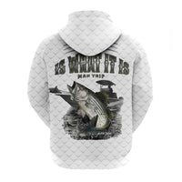 Custom Fishing Man Trip Hoodie White Style LT6 - Wonder Print Shop