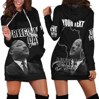 Juneteenth MLK Personalised Hoodie Dress Freedom Day - Wonder Print Shop