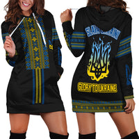 Ukraine Folk Patterns Folk Pattern Hoodie Dress Slava Ukraini - Wonder Print Shop