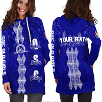 (Custom Personalize) Tonga Kolisi Kuini Salote Hibiscus Hoodie Dress QSC Old Girls - Wonder Print Shop