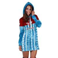 West Papua 60 Years OPM Morning Star with Polynesian Pattern Hoodie Dress - Wonder Print Shop