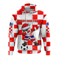 Croatia Christmas Santa Claus Dabbing Hoodie Replica Football Jersey LT6 - Wonder Print Shop