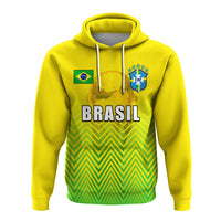 Custom Brazil Football 2022 Hoodie Sport Style LT6 - Wonder Print Shop