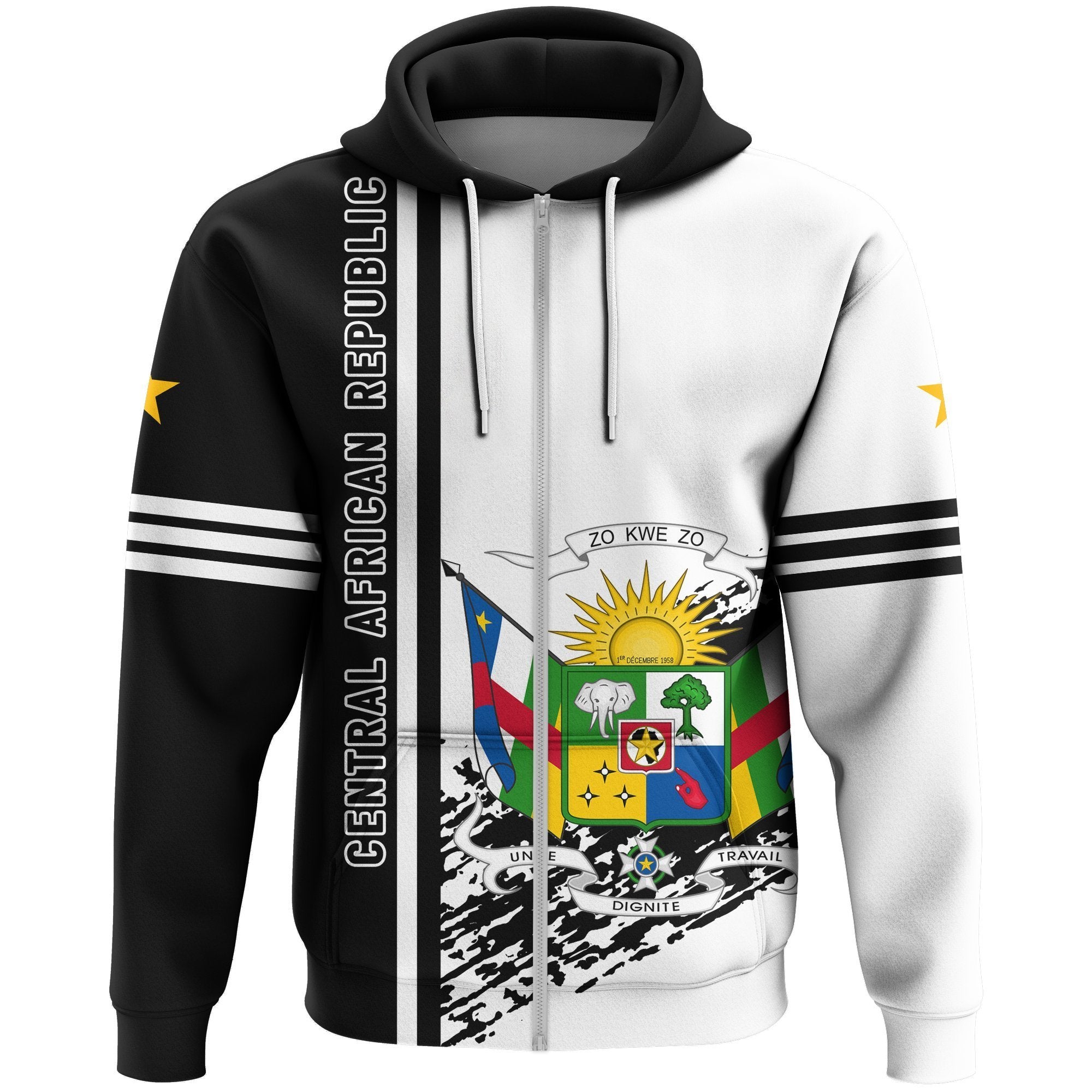 african-hoodie-central-african-republic-quarter-style-zip-hoodie