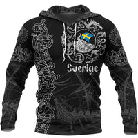 Viking Hoodie Viking Drakkar Sweden Warship Hoodie RLT12 - Wonder Print Shop
