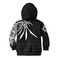 Custom Special Raven Hoodie Kid - Tattoo Style RLT12 - Wonder Print Shop