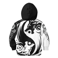 Viking Hoodie Kid Ying Yang Wolf A21 RLT12 - Wonder Print Shop