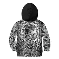 Viking Hoodie Kid Valknut and Dragon Tattoo RLT12 - Wonder Print Shop