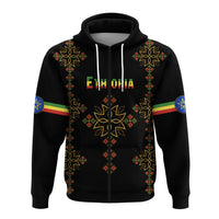 Ethiopia Zip Hoodie Version Map LT13 - Wonder Print Shop